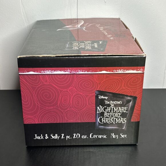 3D The Nightmare Before Christmas Jack & Sally Kiss Coffee Cup Mug Set 20oz NEW - Picture 5 of 13